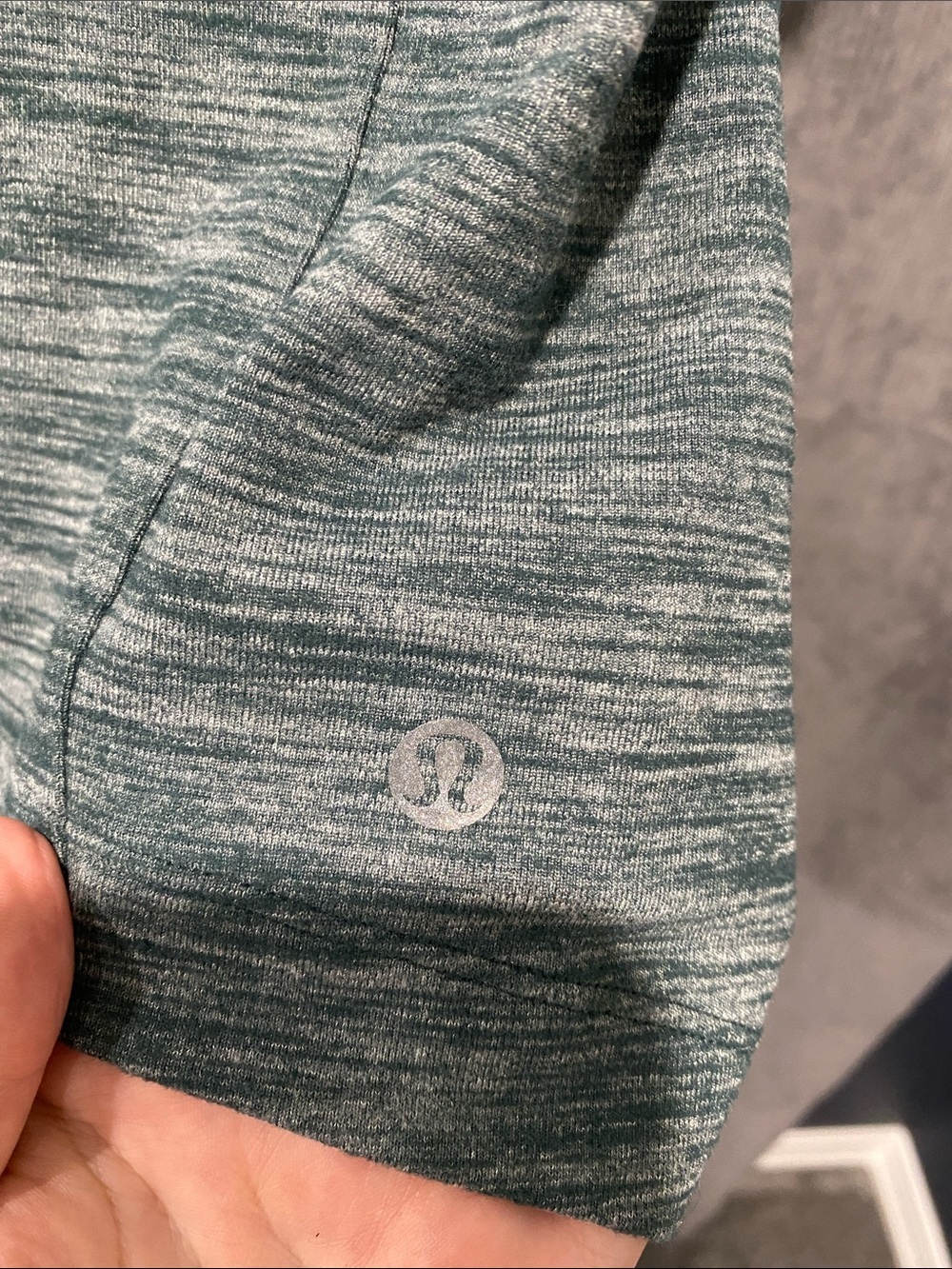Lululemon heathered grey green long sleeve dress - Picture 2 of 7